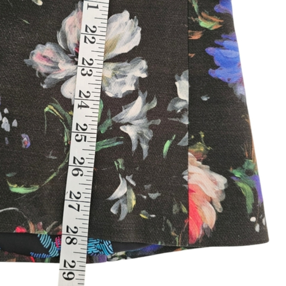 Robert Graham Penelope Black Floral Women's One Button Lined Pockets Blazer 6 - Picture 12 of 13